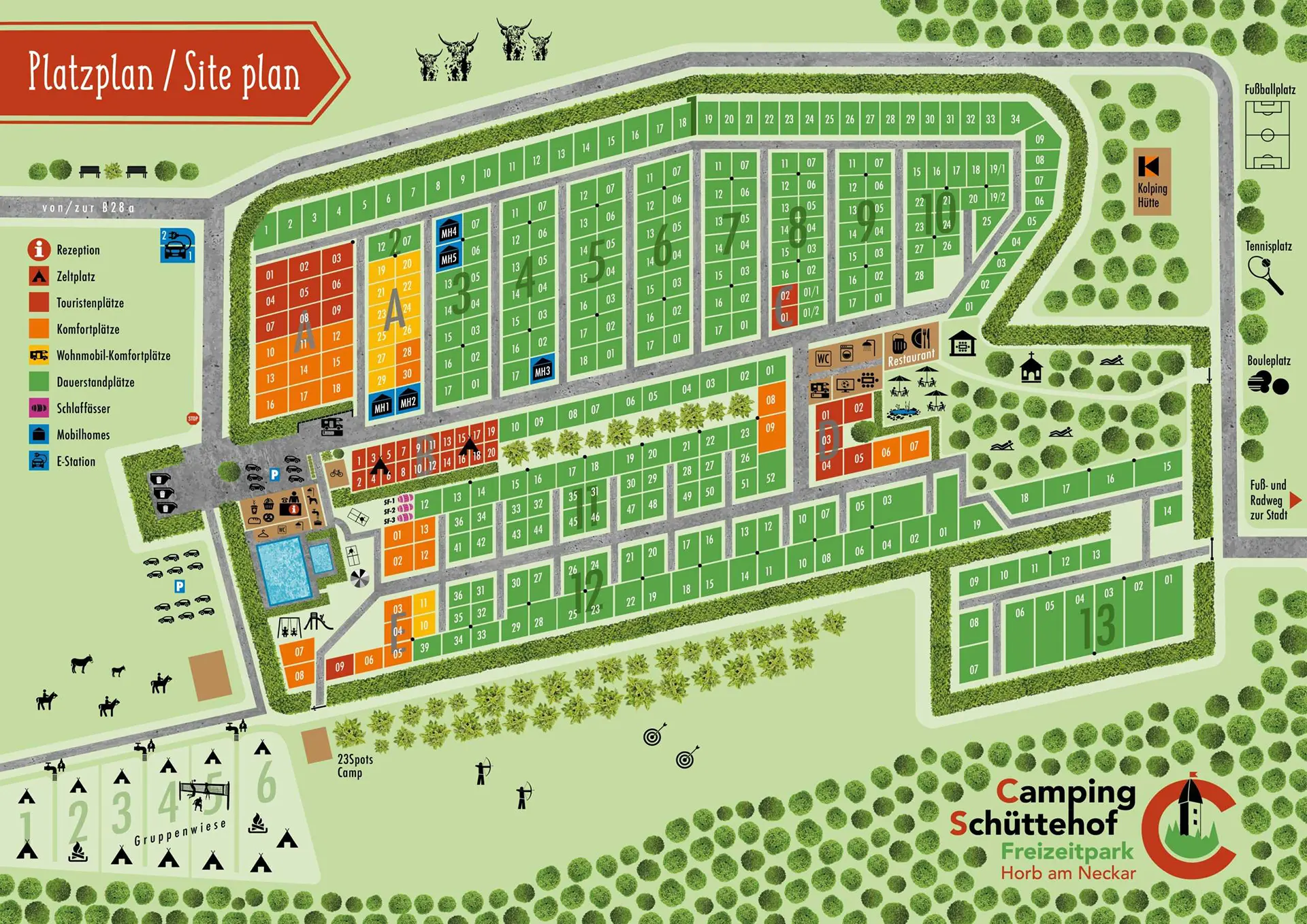 Freizeitpark Camping-Schüttehof | Plan Karte